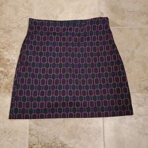 EP pro tour tech black geometric golf skort